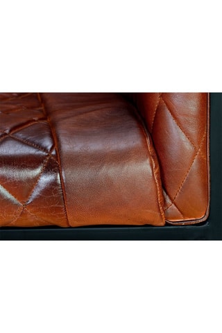 Fauteuil - Marron et noir - En cuir