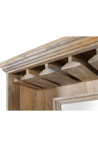 Meuble bar 2 portes en manguier - 98 x 190 x 45 cm