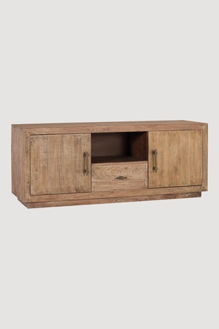 Meuble TV 2 portes en bois recyclé - 150 x 60 x 40 cm