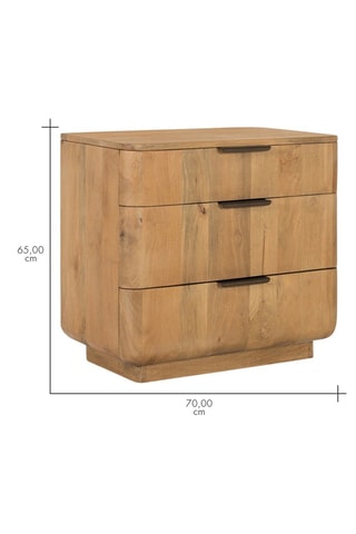 Commode - 3 tiroirs - Naturel