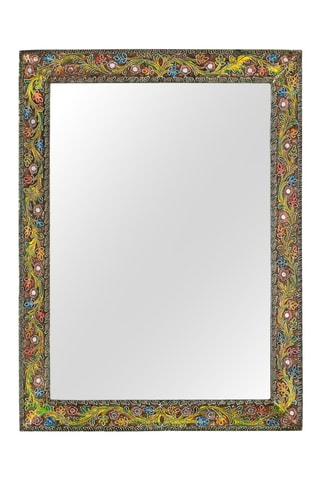 Miroir en manguier - 76 x 101 x 7,5 cm - Multicolore