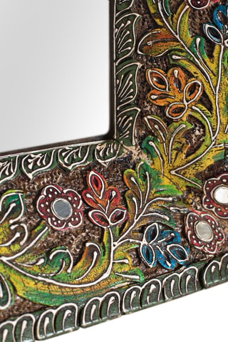 Miroir en manguier - 76 x 101 x 7,5 cm - Multicolore