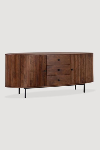 Buffet 2 portes en bois de rose - 180 x 75 x 48 cm