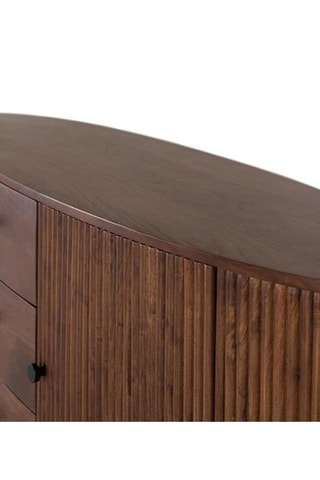 Buffet 2 portes en bois de rose - 180 x 75 x 48 cm