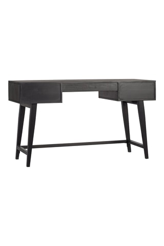 Bureau en bois de palissandre et manguier - 76 x 132 x 50 cm