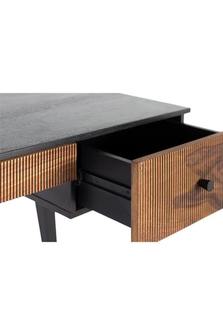 Bureau en bois de palissandre et manguier - 76 x 132 x 50 cm