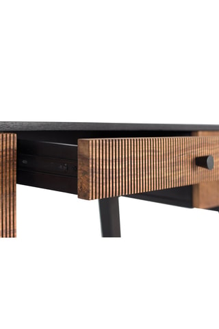 Bureau en bois de palissandre et manguier - 76 x 132 x 50 cm