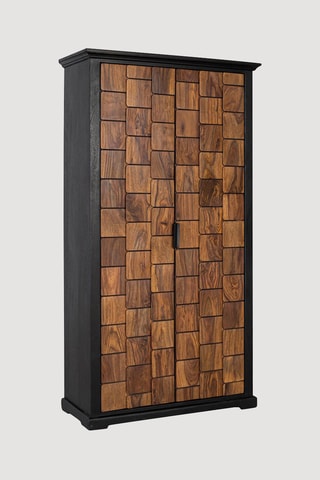 Armoire 2 portes en manguier - 95 x 175 x 40 cm
