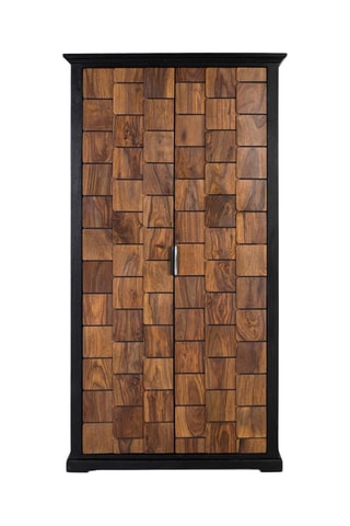 Armoire 2 portes en manguier - 95 x 175 x 40 cm