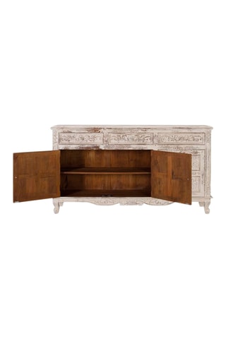 Buffet 3 portes en manguier - 95 x 175 x 175 cm