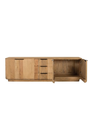Buffet 4 portes en manguier - 180 x 55 x 40 cm