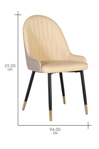 4 chaises - 58 x 107 x 50cm
