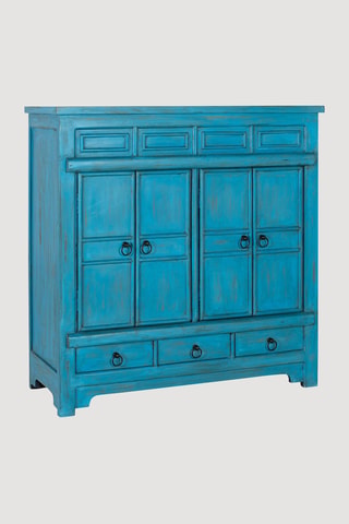 Buffet 4 portes en manguier - 110 x 110 x 400 cm
