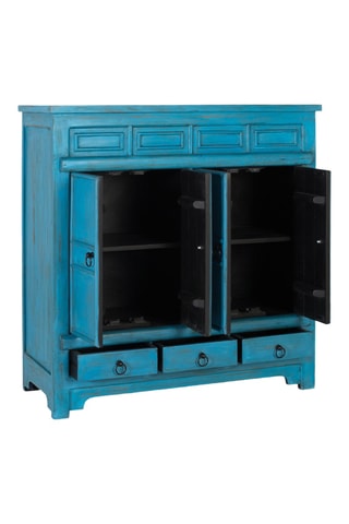 Buffet 4 portes en manguier - 110 x 110 x 400 cm
