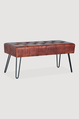 Banquette - Marron - En cuir