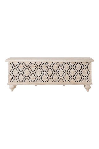 Banc en manguier - 116 x 45 x 40 cm