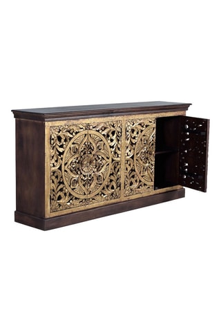 Buffet 4 portes en manguier - 180 x 40 x 90 cm