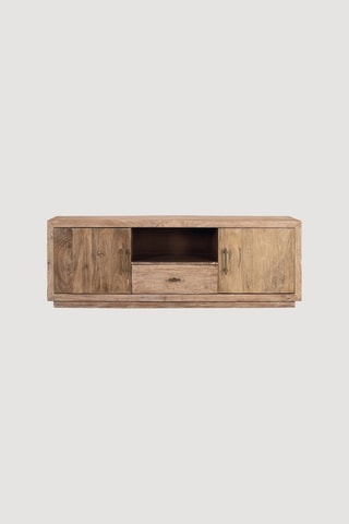 Meuble TV 2 portes en bois recyclé - 175 x 60 x 40 cm