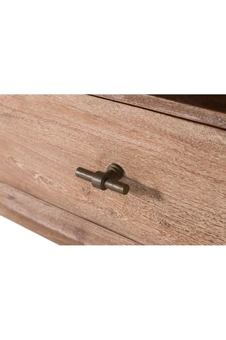 Meuble TV 2 portes en bois recyclé - 175 x 60 x 40 cm