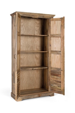 Armoire 2 portes en manguier - 92 x 180 x 40 cm