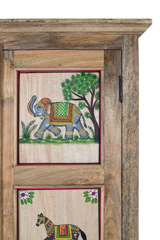 Armoire 2 portes en manguier - 92 x 180 x 40 cm