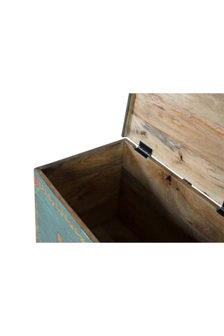 Coffre de rangement en manguier - 60 x 41 x 35 cm