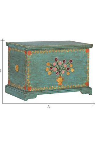 Coffre de rangement en manguier - 60 x 41 x 35 cm