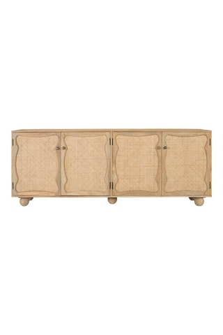 Buffet en manguier 4 portes en manguier - 200 x 77 x 40 cm