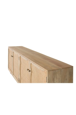Buffet en manguier 4 portes en manguier - 200 x 77 x 40 cm