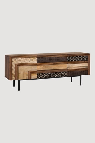 Meuble TV 2 portes - 140 x 40 x 55
