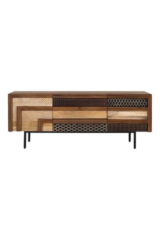Meuble TV 2 portes - 140 x 40 x 55