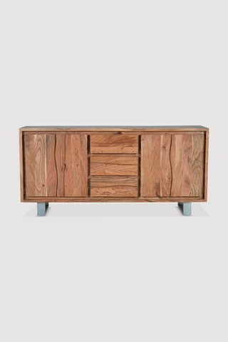 Buffet 4 portes en acacia - 172 x 82 x 45 cm