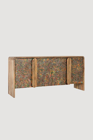 Commode 4 portes en manguier - 161 x 76 x 40 cm