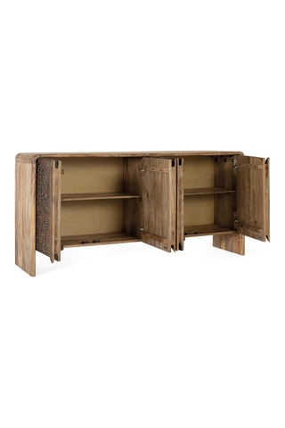Commode 4 portes en manguier - 161 x 76 x 40 cm