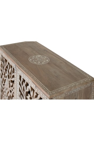 Commode 2 portes en manguier - 66 x 77 x 30 cm