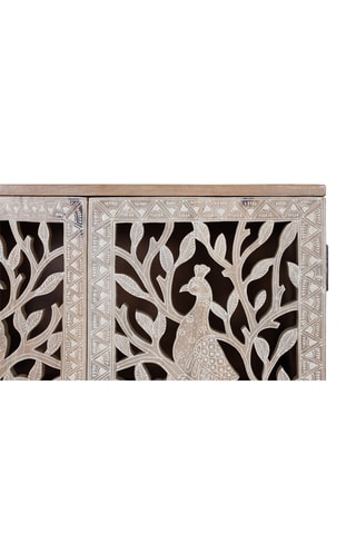 Commode 2 portes en manguier - 66 x 77 x 30 cm