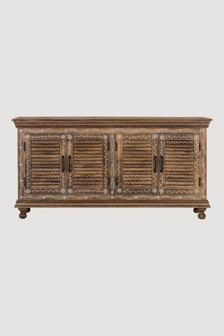 Buffet 4 portes en bois - 152 x 78 x 36 cm