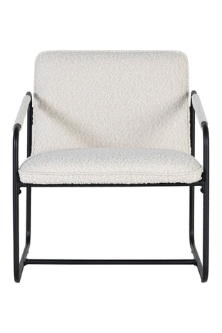 Fauteuil - Beige et noir - En tissu