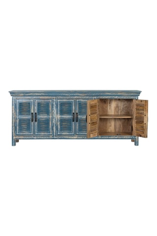 Buffet 6 portes en manguier - 184 x 76 x 36cm