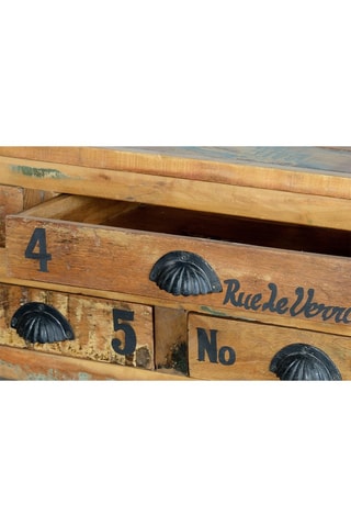 Table basse 2 abattants en bois de manguier - 110 x 70 x 42 cm