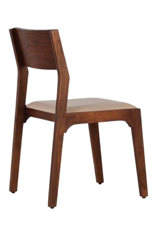 2 chaises - Naturel et beige - En bois d'acacia