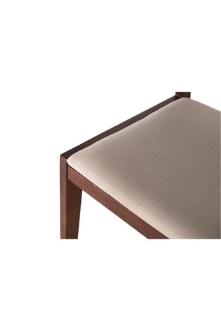2 chaises - Naturel et beige - En bois d'acacia