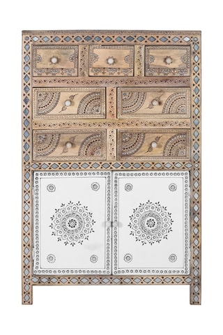 Buffet 2 portes en manguier - 122 x 80 x 40 cm
