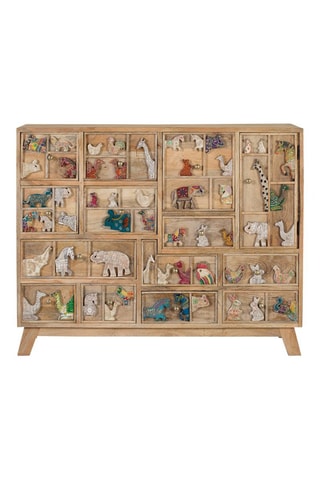 Commode 1 porte en manguier - 112 x 90 x 36 cm