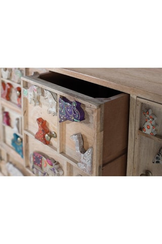 Commode 1 porte en manguier - 112 x 90 x 36 cm