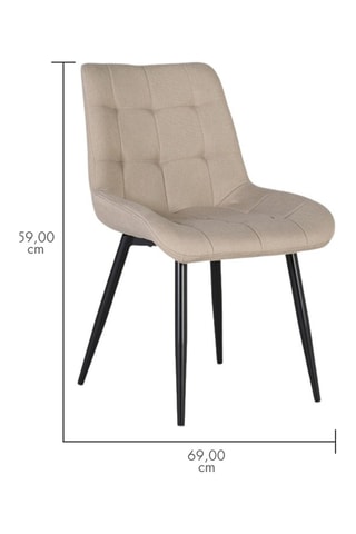 2 chaises - 62 x 85 x 62cm