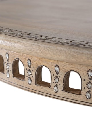 Table à manger en manguier - 80 x 76 x 80 cm