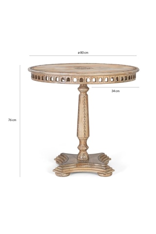 Table à manger en manguier - 80 x 76 x 80 cm