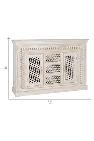 Buffet 2 portes en manguier - 150 x 100 x 40 cm