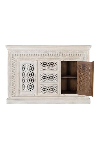 Buffet 2 portes en manguier - 150 x 100 x 40 cm